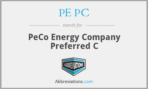 What does PE PC stand for?